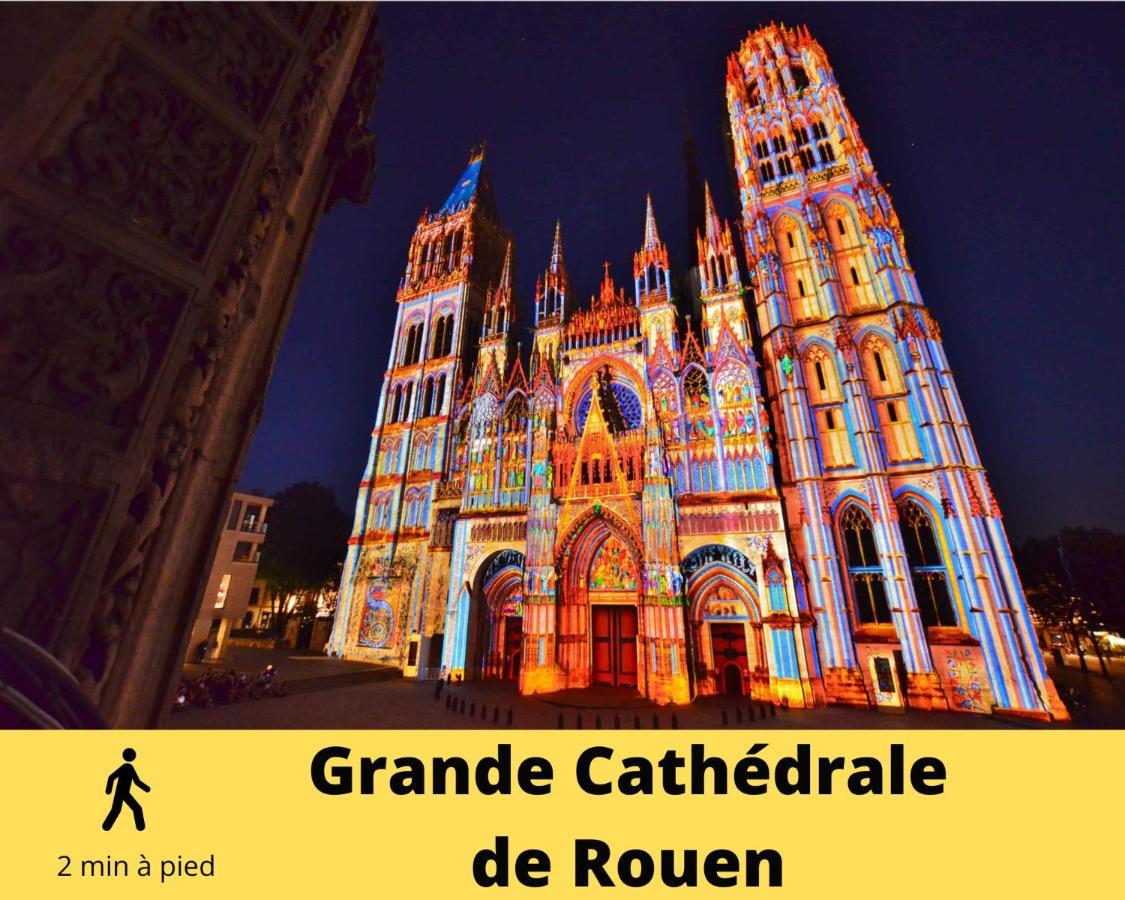 4 People+Free Street Parking+Cosy Centre Ville Lägenhet Rouen Exteriör bild